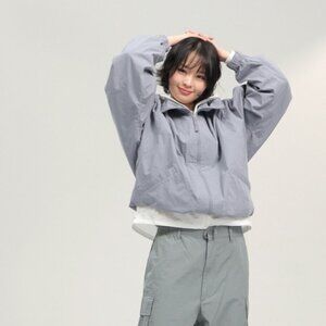 UNIQLO U Hooded Blouson Jacket – Gray (Size M)